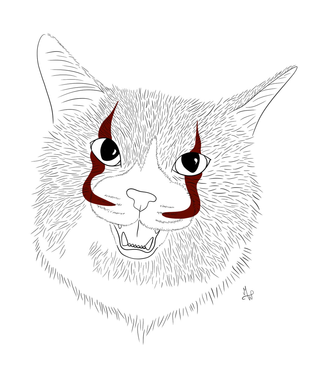 Pennywise Digital Pet Portrait