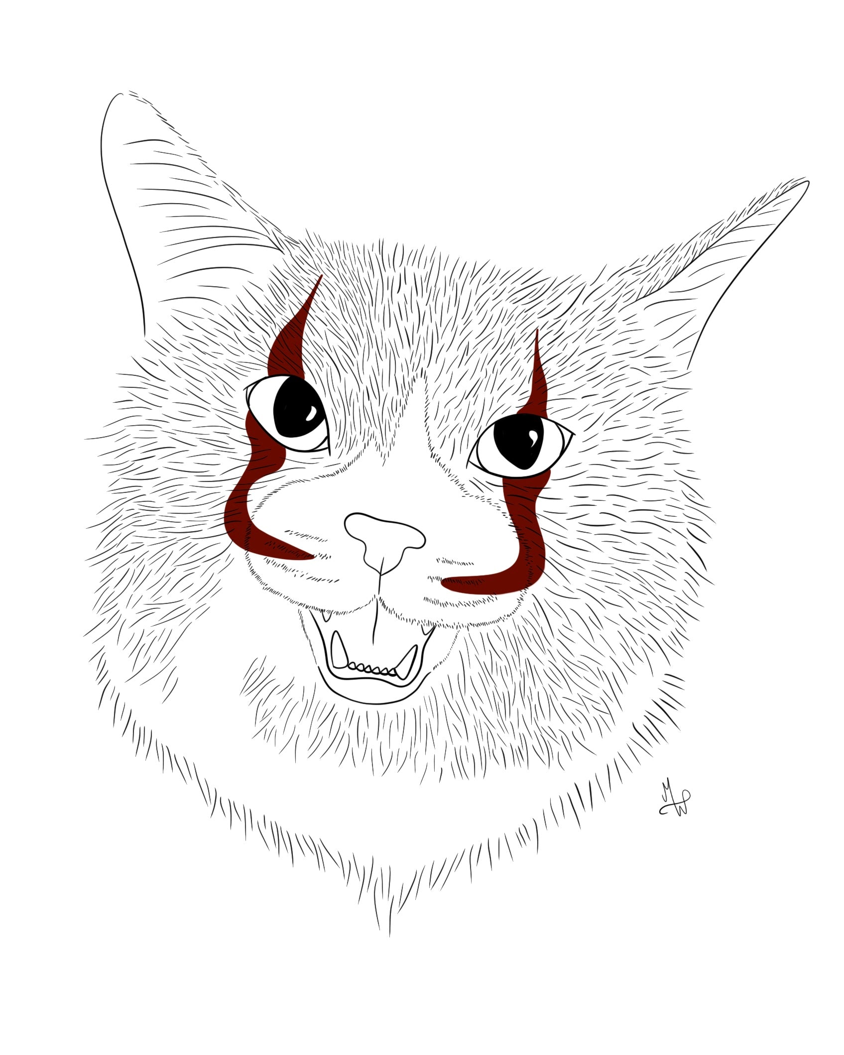 Pennywise Digital Pet Portrait