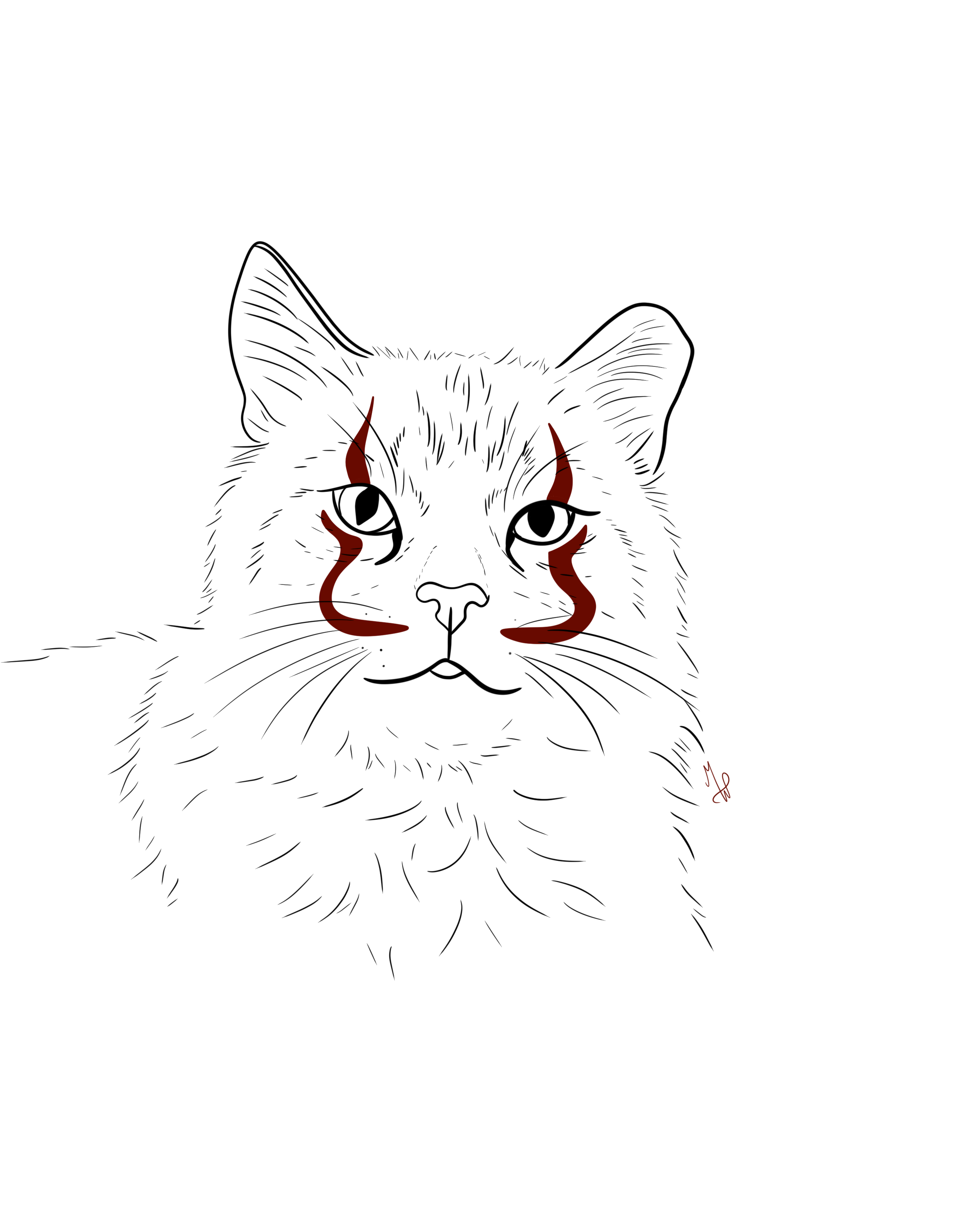 Pennywise Digital Pet Portrait