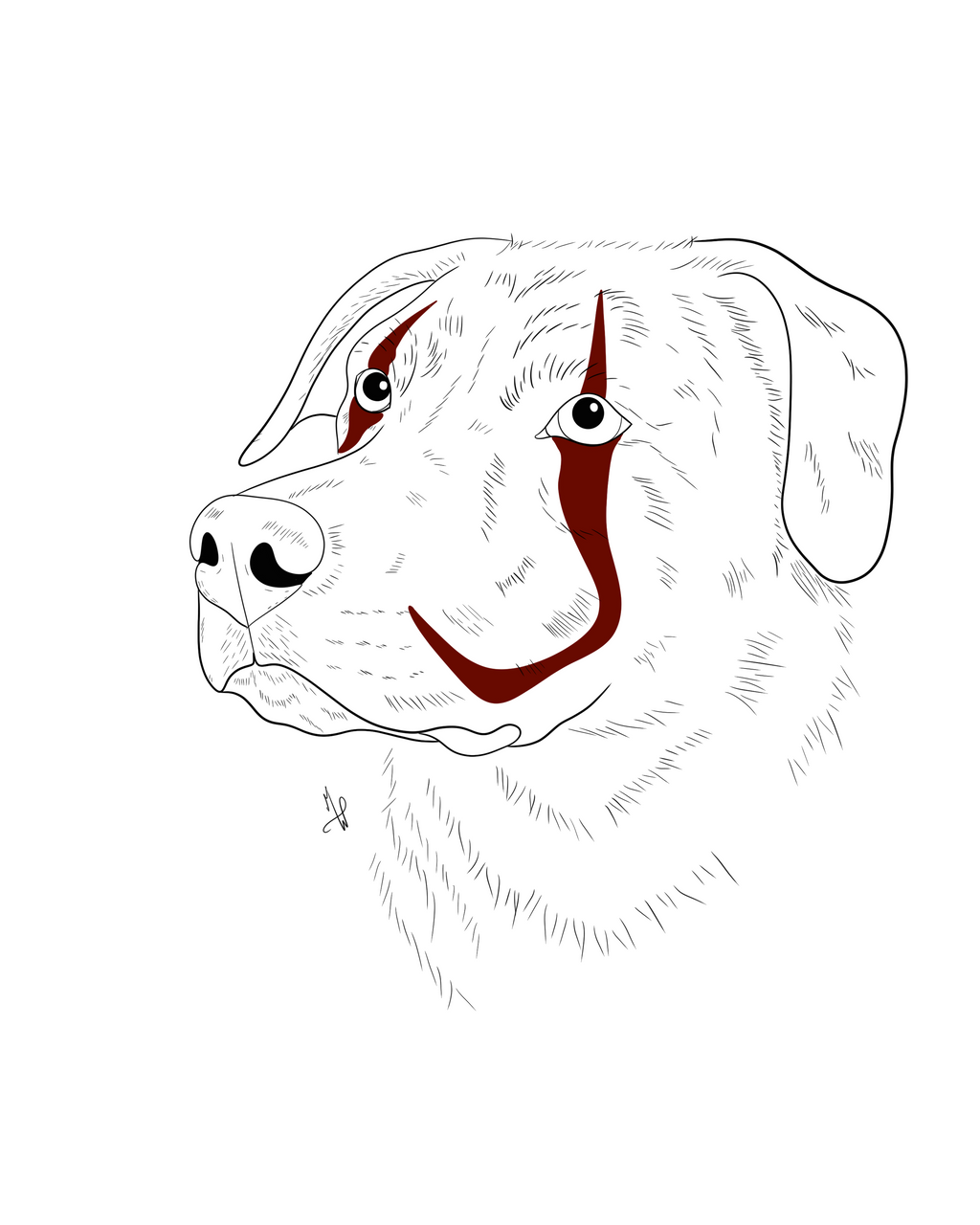 Pennywise Digital Pet Portrait