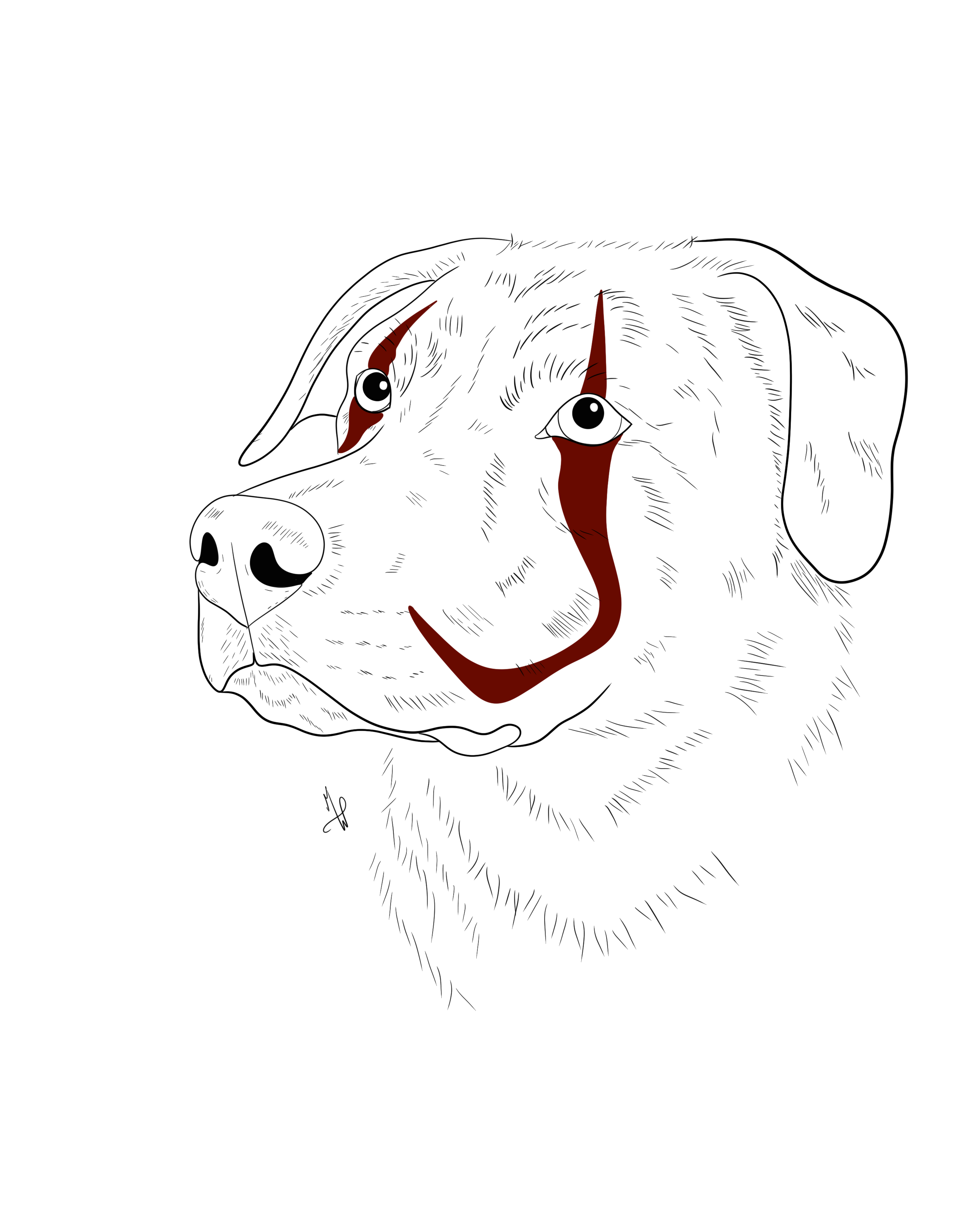 Pennywise Digital Pet Portrait